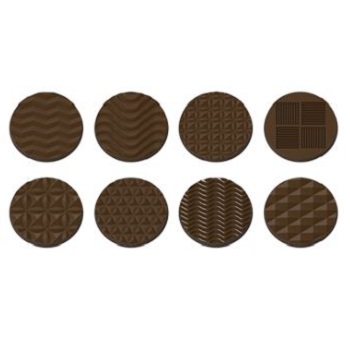 Implast 44mm 7g Round Tasting Tablet Polycarbonate Chocolate Mould